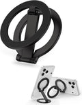 Magnetic Phone Grip for Magsafe, Foldable 360°Rotation Kickstand Mag Safe iPhone Stand, Dual-Sided Magnet Finger Loop Cellphone Ring-Style Holder for Apple 17/16/15/14/13/12 Series&MagSafe Car Mount