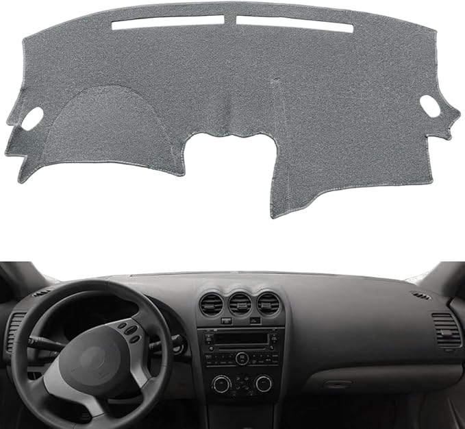 Yiz Dashboard Cover Dash Cover Mat Carpet Pad Custom Fit for Nissan Altima 2007 2008 2009 2010 2011 2012, Altima Sedan Coupe 2007-2012 (Dark Gray) Y29
