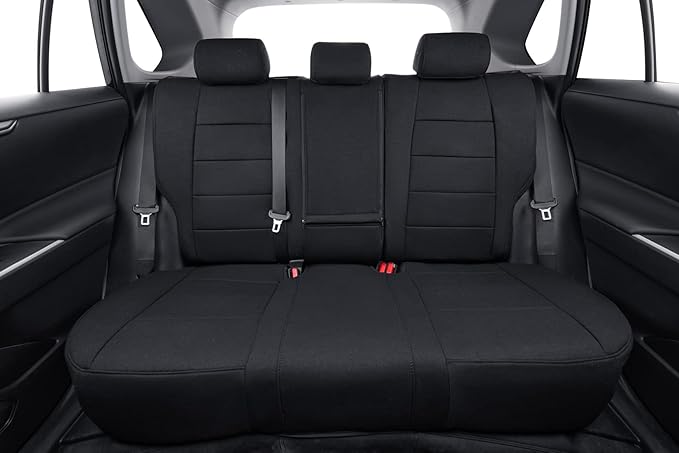 coverdream Custom Seat Covers Compatible with Select Toyota RAV4 Hybrid 2016 2017 2018 Models (Black,Full Set)