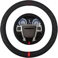 Suede Steering Wheel Cover,Compatible with Chrysler 200/300 Sebring Town&Country SuedeLeather Sport Non-Slip Wheel Cover Car Interior Accessories 15 inch for Man and Women