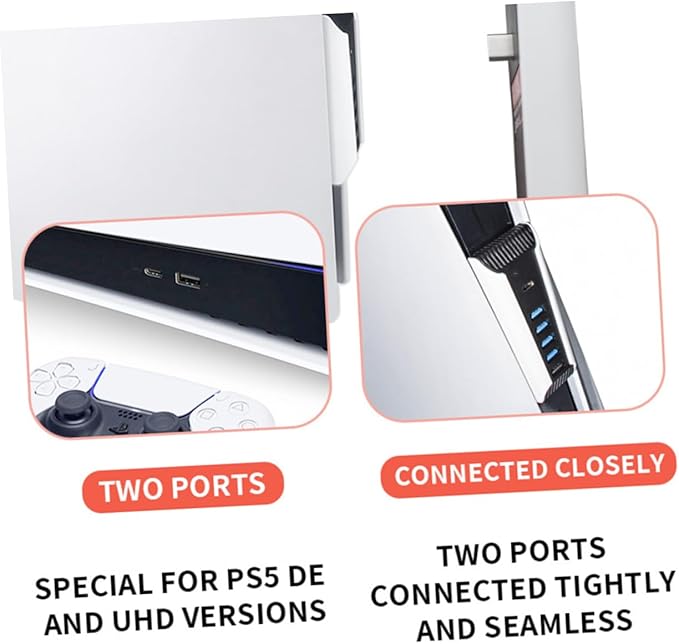 Homoyoyo USB Hub Port USB Expander Supports Multiple Devices for Keyboard Mouse and Controller Charging