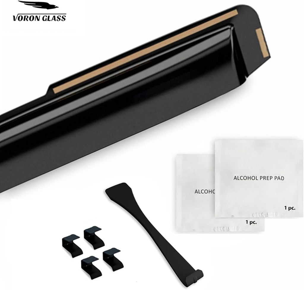 Voron Glass in-Channel Extra Durable Rain Guards for Mazda CX-90 2024-2025, Window Deflectors, Vent Window Visors, 4 Pieces - 200684