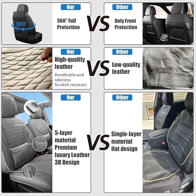 Front Seat Car Seat Covers Custom Fit for Ford Fusion 2007-2020 - Premium Faux Leather with Lumbar Support | Breathable, Waterproof, Anti-Slip, Durable (Pink,Front Seat)