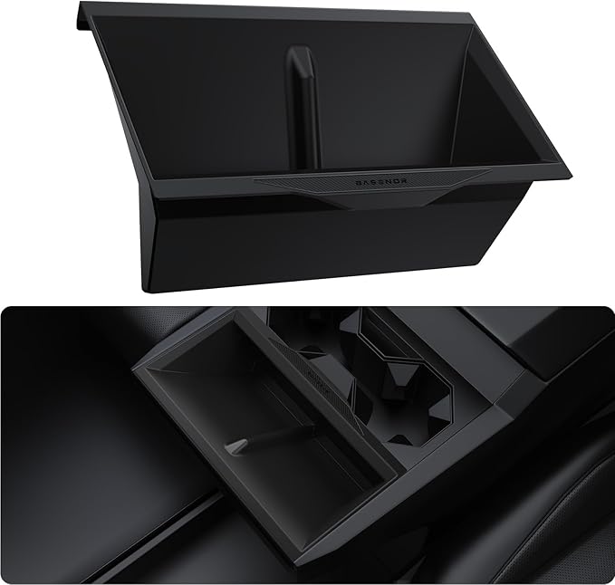 BASENOR 2026 Tesla Cybertruck Wireless Charging Pad Mat [Proprietary Design] Anti-Slip Silicone Center Console Organizer Cover, Waterproof & Dustproof for 2024-2026 Tesla Cybertruck Accessories