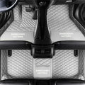 Custom Car Floor Mats for 96% Sedan SUV Sports Car Protection Full Coverage Pads Anti-Slip Leather Floor Lining All Weather Car Floor Mats (Grey)