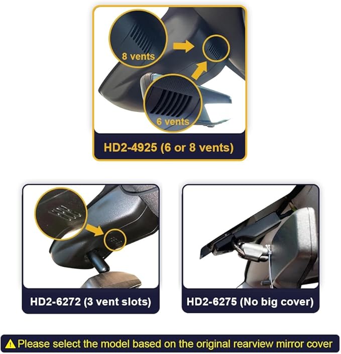 Fitcamx 4K Dash Cam Adapts for Chevy Tahoe 2021-2026 (HD2-4925, 6 or 8 Vents) LS LT RST Premier High Country, Integrated OEM Look, 2160P UHD Video, WiFi & APP, Loop Recording, G-Sensor, 64GB Card