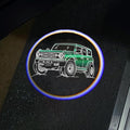 2Packs Car Door Lights Car Door Shadow Lights Projector Welcome Courtesy Lights (b-car-Green)