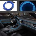 ABALDI Interior Car Lights El Wire Rope Lights Neon Atmosphere Glowing Strobing Electroluminescent Light for Car Interior Decoration(3m/9ft,Blue)