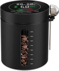 Automatic Vacuum Coffee Canister, 1.3L Airtight Food Storage Containers with Smart Pressure Sensor, Electric Coffee Bean Container Rechargeable with LED Display Window for Home Kitchen Food Storage