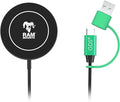 RAM Mounts Qi2 15W Rugged Wireless Charger, IP67 Waterproof MagSafe Compatible Charging Puck with USB-C Cable for Car, Truck, Motorcycle, Marine & Outdoor Use RAM-GDS-CHARGE-W2M