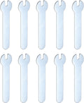 HARFINGTON 10pcs Small Wrench 4x66x1.5mm Metric U-Shaped Single Open Ended Spanner Super Thin Flat Head Galvanizing Wrench for Automotive Repair Furniture Assembly