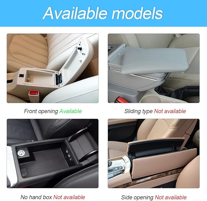 Furry Auto Center Console Cover Pad, 11.8"x7.8" Soft Sheepskin Wool Armrest Cushion, Fluffy Vehicle Armrest Seat Box Protector, Car Interior Accessories for Women Men (White/Black)