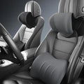 Car Memory Foam Pillow for Honda Civic Coupe/Sedan 2016 2017 2018 2019 2020 2021,Neck and Back Support Car Seat Kit Long Drive Essential Neck Pillow Lumbar Support Cushion,Grey