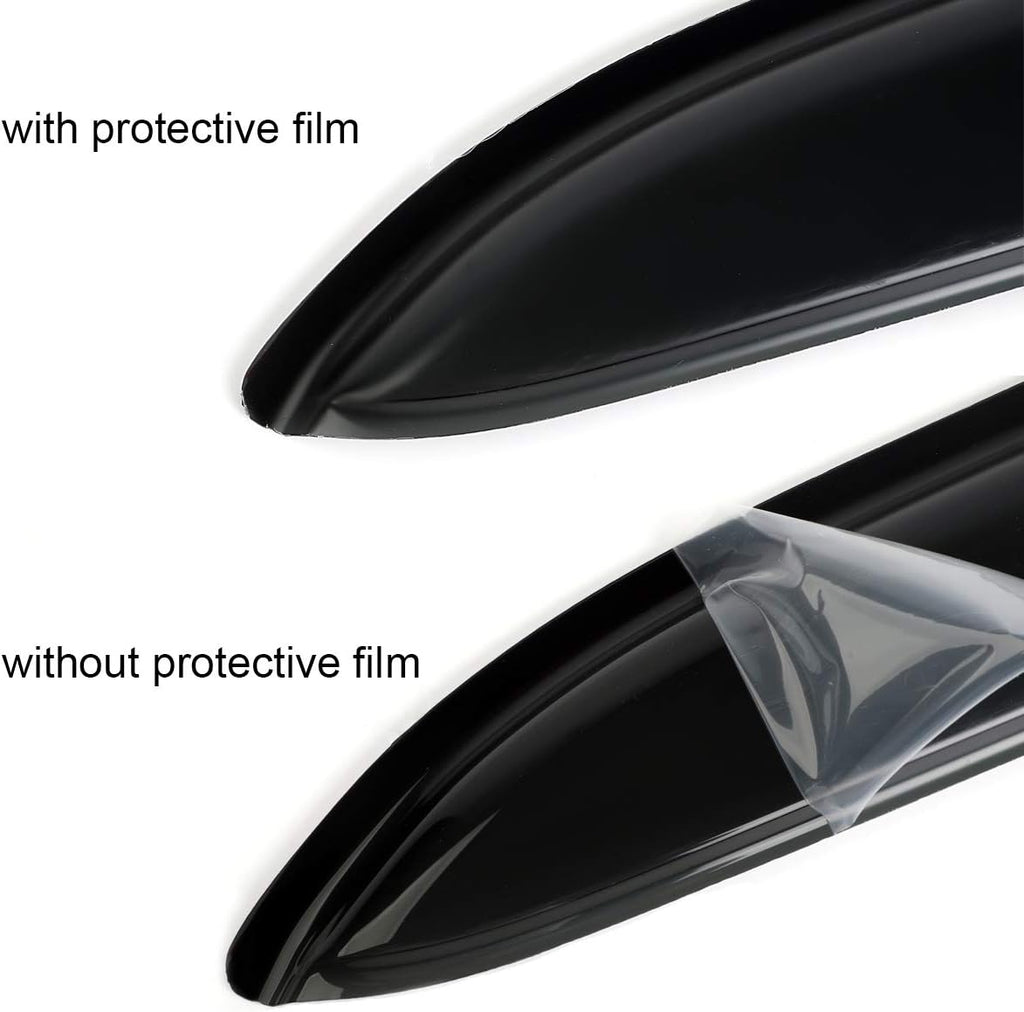 92328 Original Side Window Wind Deflector,2pcs Outside Mount Style Nice Sun Rain Guards Set,Window Visor fit for 2007-2018 Jeep Wrangler 2-Door
