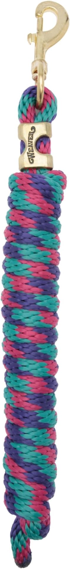Weaver Equine Performance Lead Rope, Long Horse Lead Rope with Quick Halter Attachment, Soft Comfort Grip, Barn Horse Tack for Daily Use & Showing