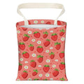 Cute Car Trash Can, Hanging Canvas Car Back Seat Organizer and Storage Bag, Funny Car Trash Bag For Travelling, Outdoor Cute Red Strawberry