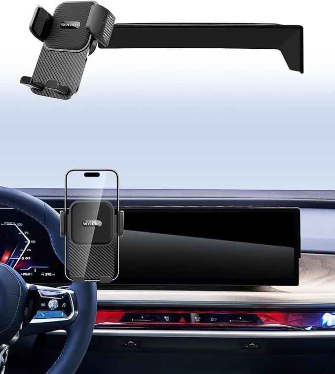 SKYLOTEC Car Phone Holder for BMW 7 Series i7 2023 2024 2025 Accessories 14.9-Inch Screen Fixed Clip, Automobile Cradles Phone Mount, Cell Phone Base Not Block Air Vent