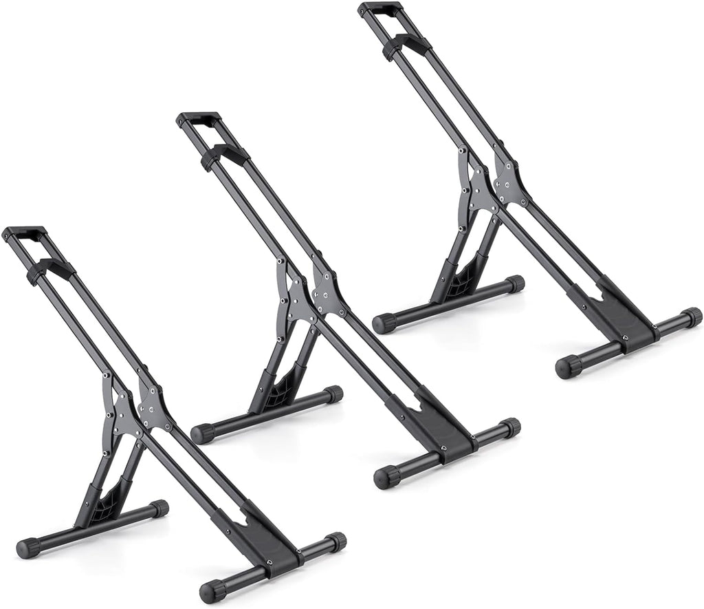 Bike Floor Stand Rack- Indoor Bike Stand for Garage/Home - Bike Storage Bicycle Parking Rack Fit 20”-29” Mountain Road Bikes (3 Bike Rack)