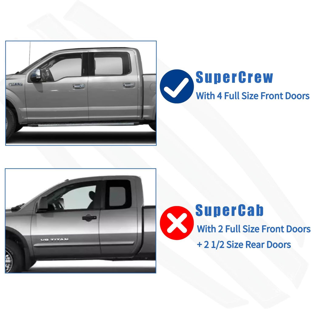 4PCS Window Rain Guards Fit for 2022 2023 2024 2025 Ford Maverick XL XLT Lariat, Smoke Tinted Side Window Visors Wind Deflectors, Outside Mount Side Vent Shades Shields