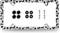 Soccer Ball License Plate Frame Football License Plate Holder Stainless Steel Funny License Plate for USA Canada 6.3" X 12.3" with 4 Holes and Screws