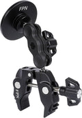 All-Metal Magnetic Phone Holder for Magsafe, Magnet Phone Mount with Super Clamp for Spin Bike/Microphone Stand/Cart/Railing/Handlebar/Dia 0.4-2" Rod, Compatible with iPhone 16 15 14 13 12 Series