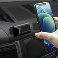 BEERTE Car Phone Holder fit for Porsche Macan 2015-2025 Porsche Cayenne 2019-2023,Electric Clamping Mobile Phone Mount 360-degree Rotatable and Adjustable Phone Navigation for 4-7 inches Smartphone