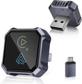 2-in-1 Wireless CarPlay Adapter for iPhone & Android Auto – Convert Wired CarPlay to Wireless, Plug & Play, Stable Connection for Daily Driving, USB & USB-C Support (Check Compatibility)