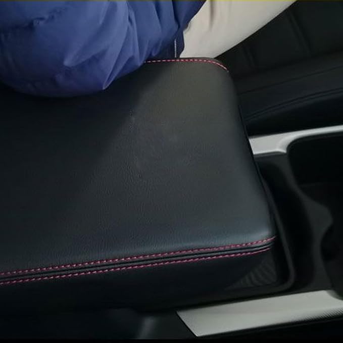 Compatible with Center Console Armrest Cover for Toyota Camry 2007 2008 2009 2010 2011 Leather Arm Rest Storage Box Lids Cushion Protector Pad
