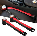 Supin 2 Prices Car Seat Gap Filler Pad PU Leather Console Side Pocket Organizer and one Cup for Cellphone Wallet Coin Key (Black+Red)