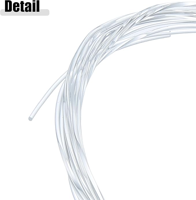 ACROPIX 3mm 0.12" 5m 16.40ft Universal Glow Optic Fiber Cable Car Light Decoration Clear - Pack of 1