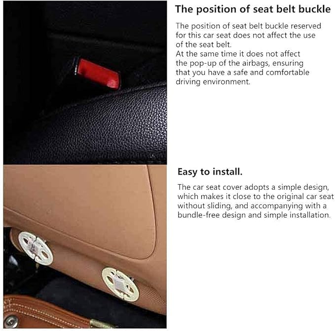 Suninbox Cooling Car Seat Covers,Cloth Seat Covers for Cars,Linen Car Seat Protector,Front Seat Only Universal Fits Most Automotive,Vans,SUVs,Trucks Black