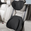 Car Headrest Lumbar Support Cushion for VW Golf VIII VI V IV III II I Mk 8 7 6 5 4 3 R GTE/GTI/GTD/Clubsport 45, Memory Foam Relieve Fatigue Breathable Car Seat Neck Pillow,Black-Set