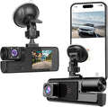 WiFi 1080P Dual Dash Camera for Car Front and Inside Dashcam Car Security Video Recorder,170°Wide Angle Vehicle Cam,WDR,G-Sensor,Loop Recording,Night Vision (WiFi Dual Dash Cam Without Card)