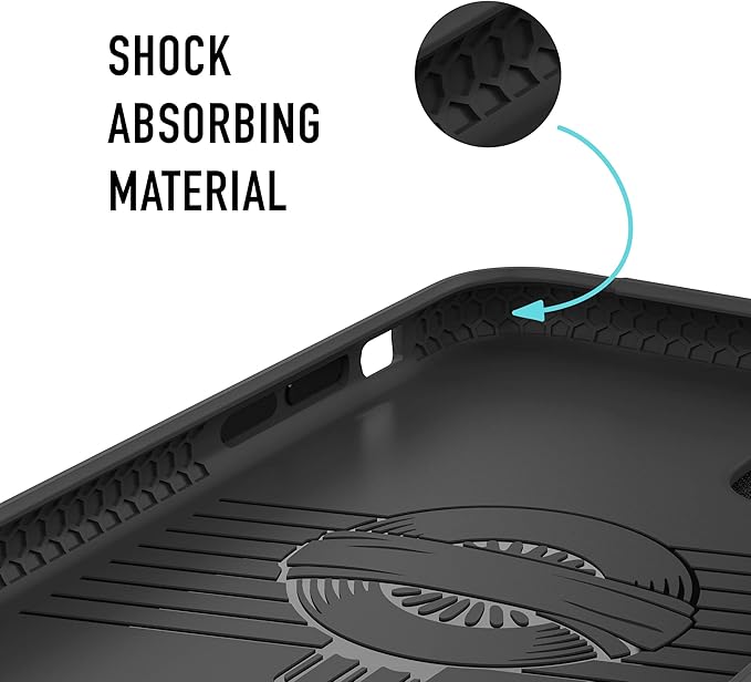 Spy-Fy iPhone 13 Pro Case with Camera Covers Front and Rear | Protect Your iPhone and Privacy | 6-Foot Drop Proof | 6,1 Inch | Camera Protection by Valenta. Black