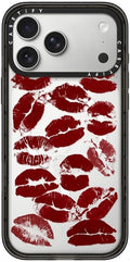 CASETiFY Impact iPhone 17 Pro Max Case [Slim/Compatible with Magsafe / 8.2 ft. 4X Military Grade Drop Protection] - Hot Lips - Clear Black