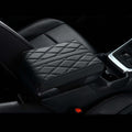 Car Center Console Cover for Lincoln Nautilus 2024-2025,Armrest Box Mat,Car Armrest Box Pad,Center Console Cushion,Leather Car Armrest Box Pad,Scratch Resistant,Comfort Elbow,B-Black