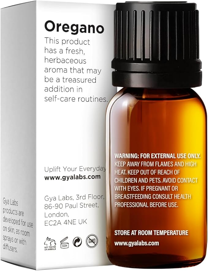 100% Pure Oregano Essential Oil - 0.34 Fl Oz - Oregano Oil for Hair, Skin, Diffuser, Aromatherapy & DIY Candle Making Scent