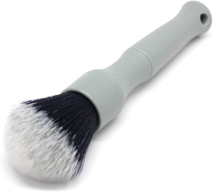 Detail Factory - Synthetic Detailing Brush Set - Ultra-Soft Interior Car Cleaning Brushes for, Screens, Emblems, & Tight Spaces - Gray