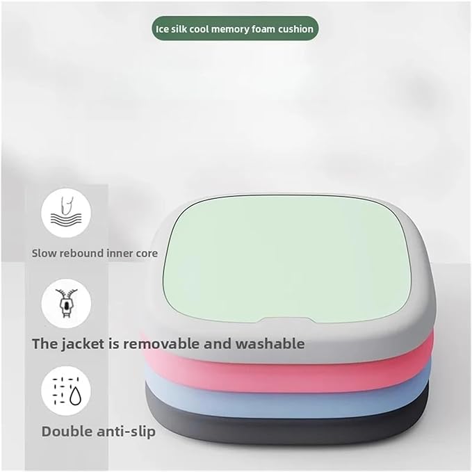 Memory Foam Car Seat Cushions with Lumbar Support - Cool and Breathable Comfort for Car and Office Use(4,40x40cm)