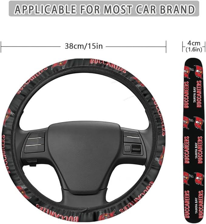 Universal Car Steering Wheel Cover, Automotive Vehicle Accessory (L-FXPT-HD)