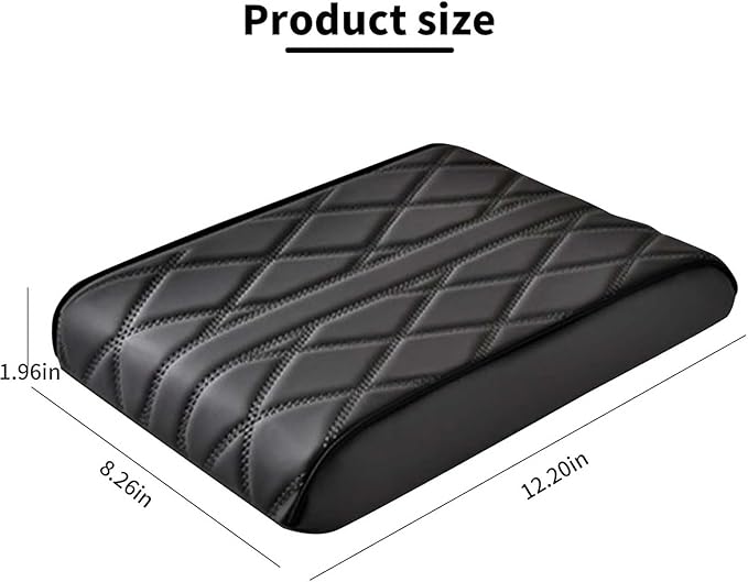 Car Armrest Cushion for Jaguar F-Pace 2015-2019 2020 2021 2022 2023 2024 2025, Car Center Console Cover Armrest Pad Soft Leather Car Interior Accessories,Beige