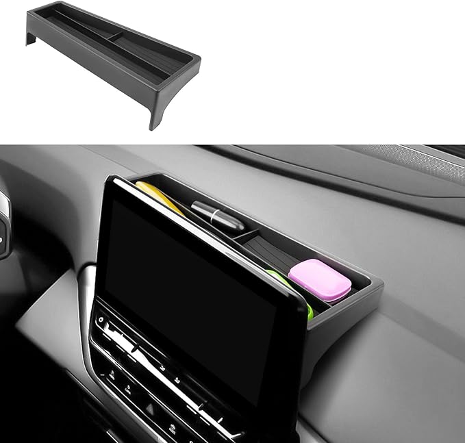 For VW ID.4 Dashbaord Center Console Organizer for 2025 2026 VW ID.4 (S/Pro/Pro S/Pro S Plus) Center Console ABS Storage Tray Insert, OEM Fit, Non-Slip Waterproof Interior Accessories - 12.9 Inch ONLY