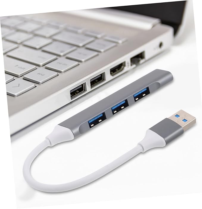 Uonlytech USB Hub Multi-Port Splitter for Laptop and Desktop High-Speed USB Expansion Hub for Multiple Devices for Car and Home Use