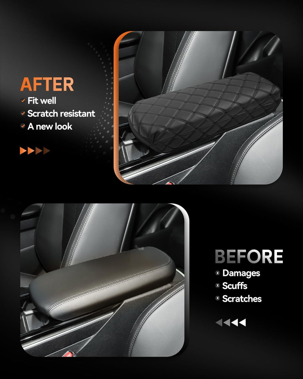 CDEFG for Kia K5 2021-2025 Center Console Cover Armrest Box Cover for K5 (LXS, GT-Line, GT, EX) 2022 2023 2024 2025 Accessories Arm Rest Protector