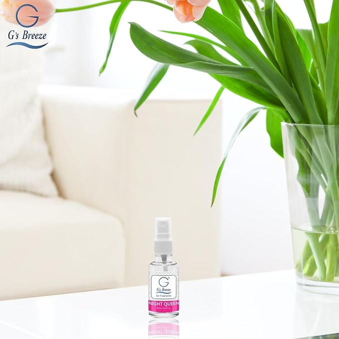 G's Breeze Night Queen Air Freshener – Nocturnal Bloom & Moonlit Garden Inspired Floral Essence for Home, Office & Car - Relaxing - Captivating Evening Ambiance with Long-Lasting Freshness