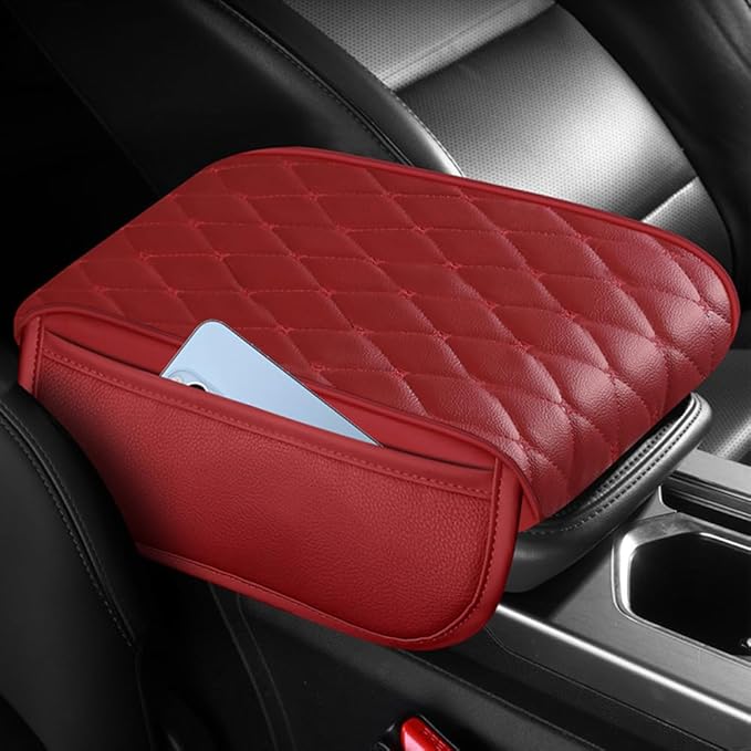 Universal Car Armrest Pad for Lexus GX J150 J120 GX 460 400 GX OR Leather Armrest Box Center Console Cover Pad Waterproof Arm Rest Protector Decor Accessories,Grey01
