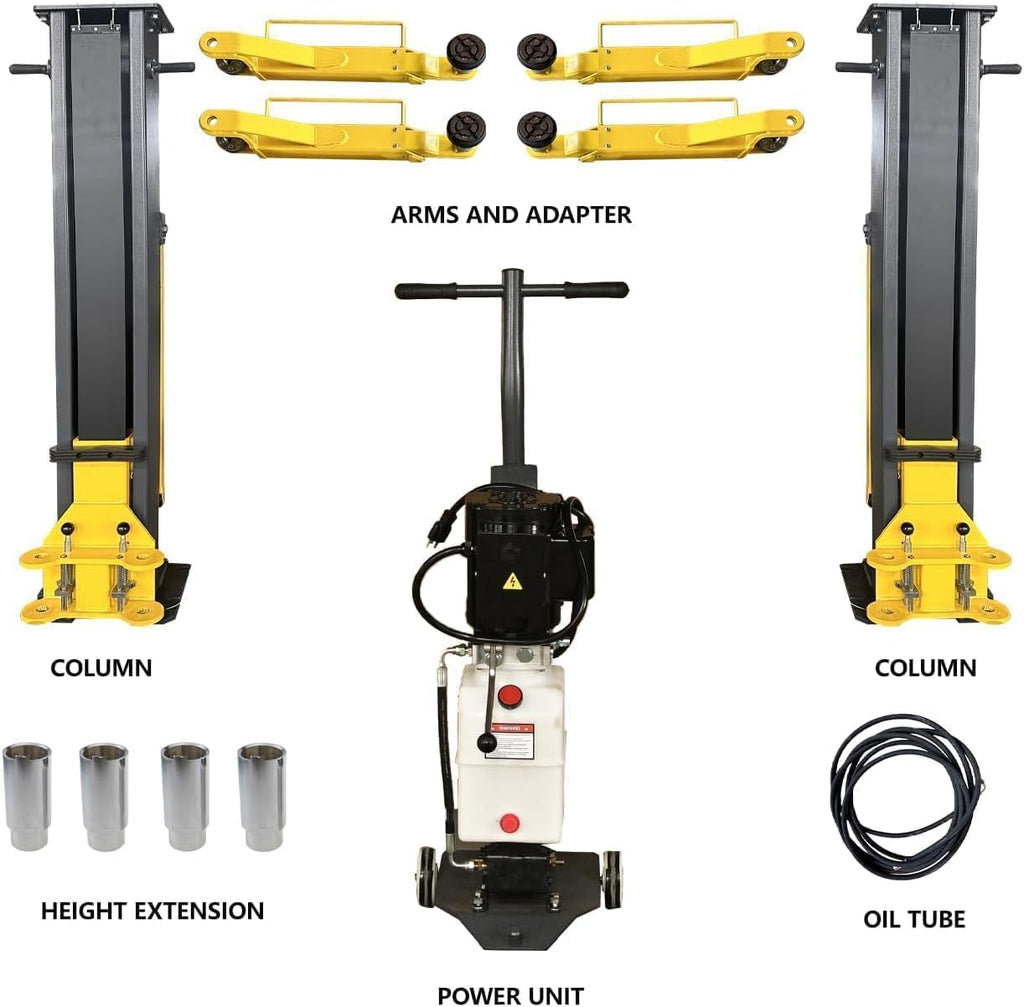 2 Post Lift 7000lbs Car Lift Two Post Car Lift Automotive Lift