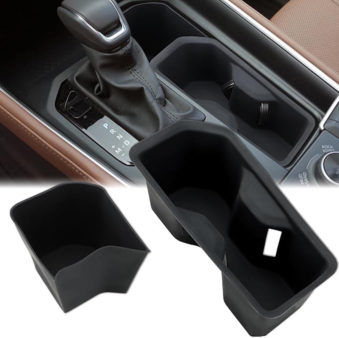 auovo Cup Holder Insert Compatible with 2025 Toyota Grand Highlander Accessories 2024-2026 Grand Highlander Car Front Center Console Silicone Cup Holder Insert