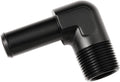 3/4 NPT Male to 3/4" Hose Barb Fitting Adapter 90 Degree Elbow Aluminum Black