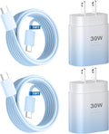 Phone 17 16 15 Charger Fast Charging,30W USB C Phone 17 16 15 Pro Max Charger Block&10FT Long Type C Cable Cord for i.Phone 17/Air/17 Pro/17 Pro Max/16/16 Pro/16 Pro Max/15/15 Pro Max,Blue Gradient